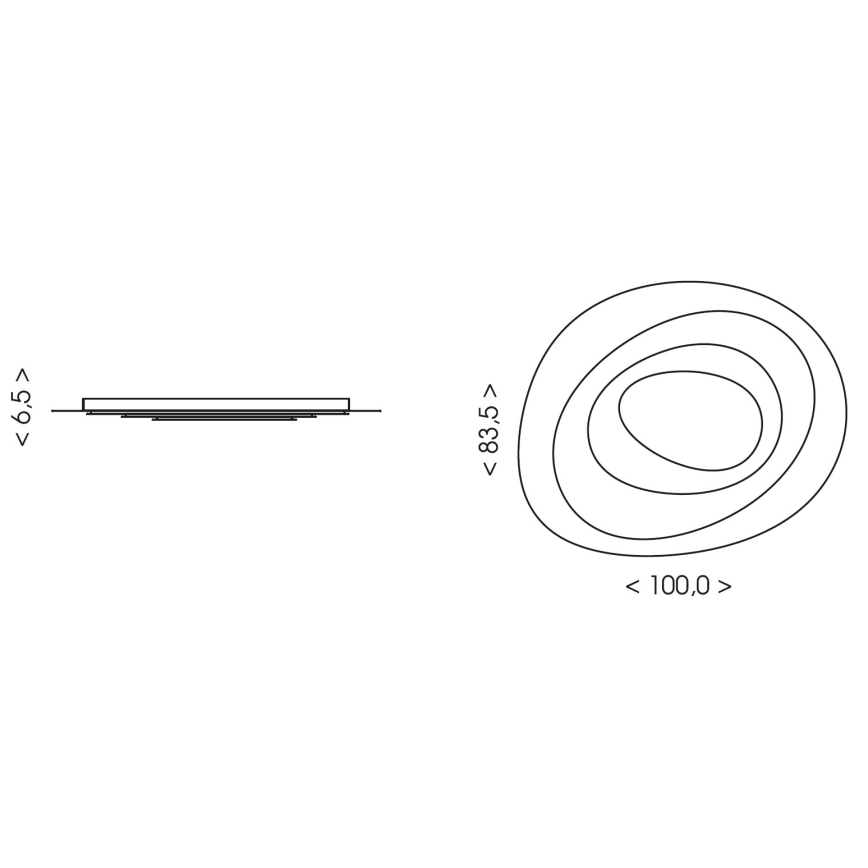 Brilagi - Dimmable LED Ceiling Light MODERN MAXI LED/105W/230V 3000-6000K 83,5x1000 cm + remote control