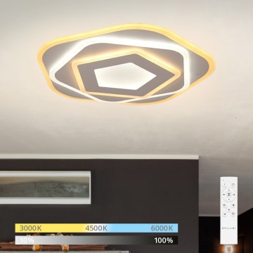 Brilagi - Dimmable LED ceiling light MODERN MINI LED/53W/230V 3000–6000K Ø 30 cm + remote control