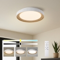 Brilagi - Dimmable LED Ceiling Light NEXO LED/48W/230V 3000-6000K White Ø 43 cm + Remote Control