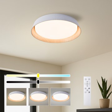 Brilagi - Dimmable LED Ceiling Light ORINO LED/54W/230V 3000-6000K White Ø 43 cm + Remote Control
