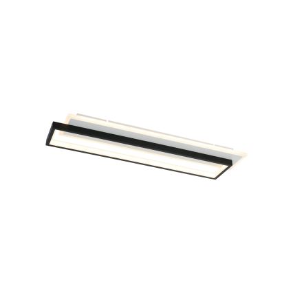 Brilagi - OUTLINE Dimmable LED Ceiling Light LED/66W/230V 3000-6000K 15x60 cm White/Black + Remote Control