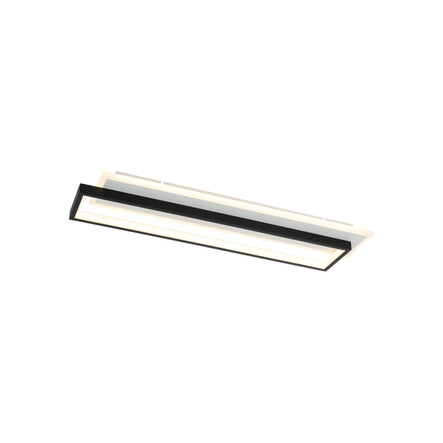Brilagi - OUTLINE Dimmable LED Ceiling Light LED/66W/230V 3000-6000K 15x60 cm White/Black + Remote Control