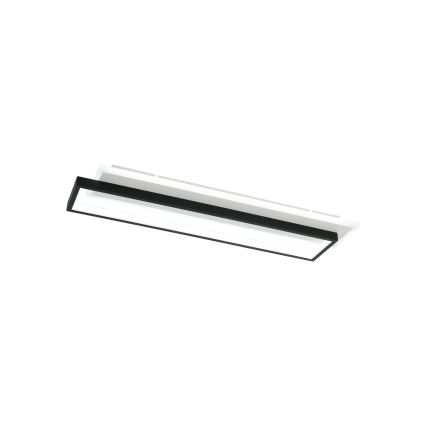 Brilagi - OUTLINE Dimmable LED Ceiling Light LED/66W/230V 3000-6000K 15x60 cm White/Black + Remote Control