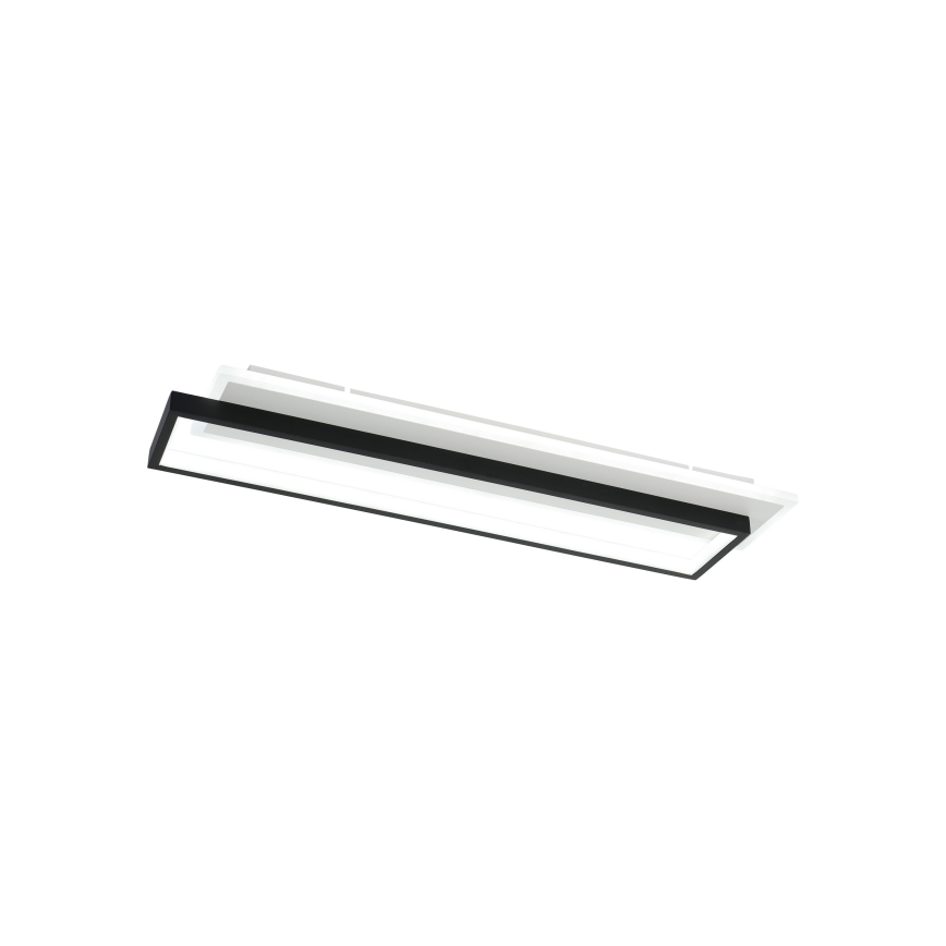 Brilagi - OUTLINE Dimmable LED Ceiling Light LED/66W/230V 3000-6000K 15x60 cm White/Black + Remote Control