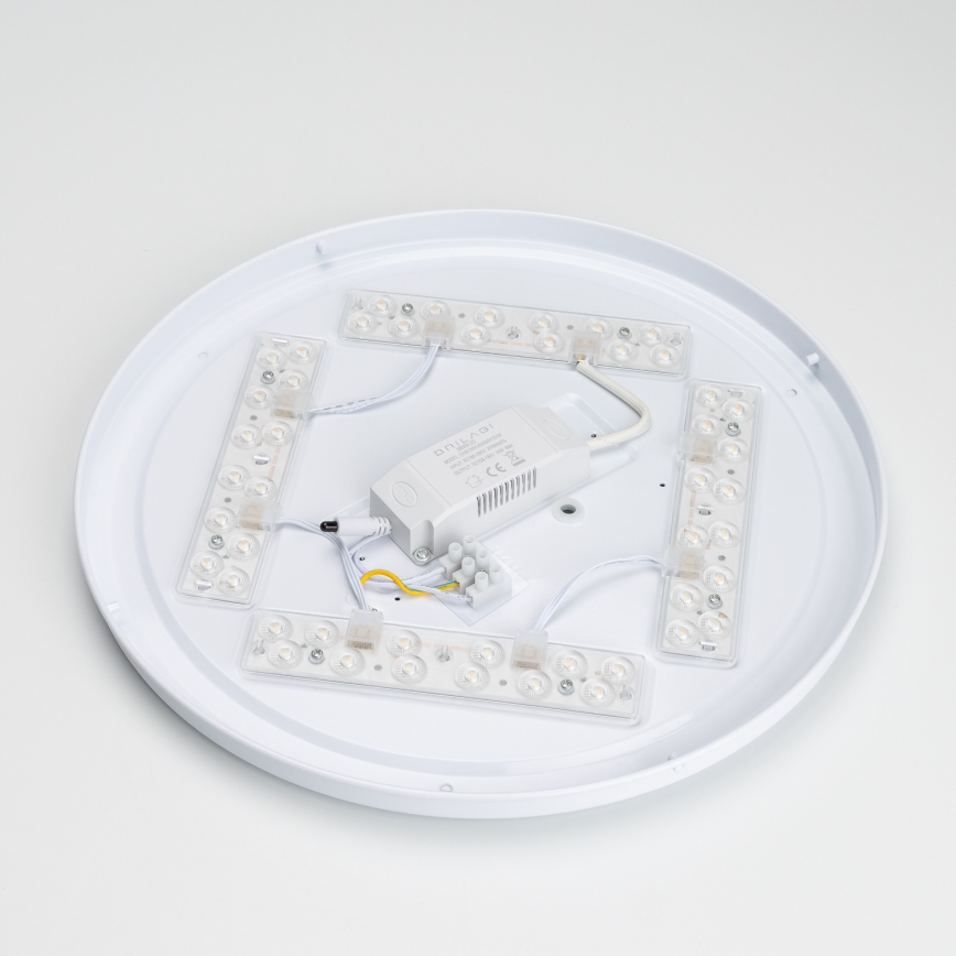 Brilagi - PINE Dimmable LED Ceiling Light LED/24W/230V, Wooden, dia. 42 cm, 3000-6500K + Remote Control