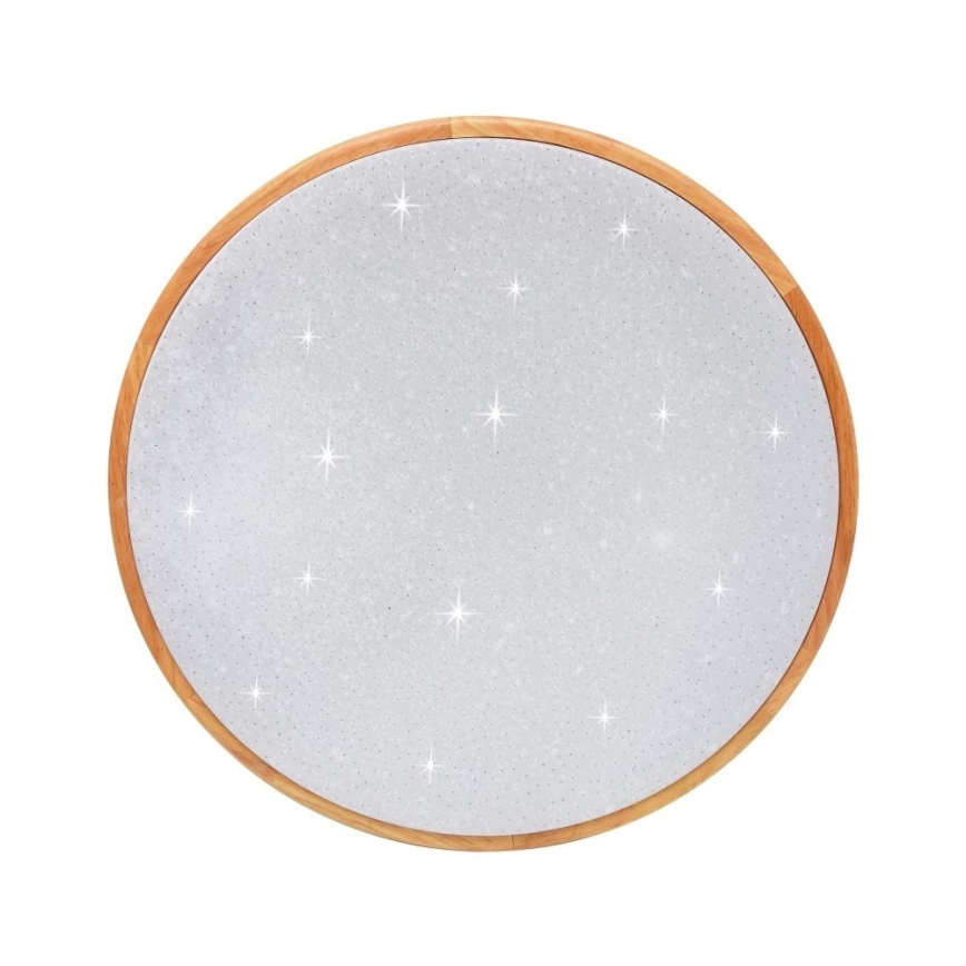 Brilagi - PINE LED Dimmable Ceiling Light LED/60W/230V, Wood, Ø 52 cm, 3000-6500K + Remote Control