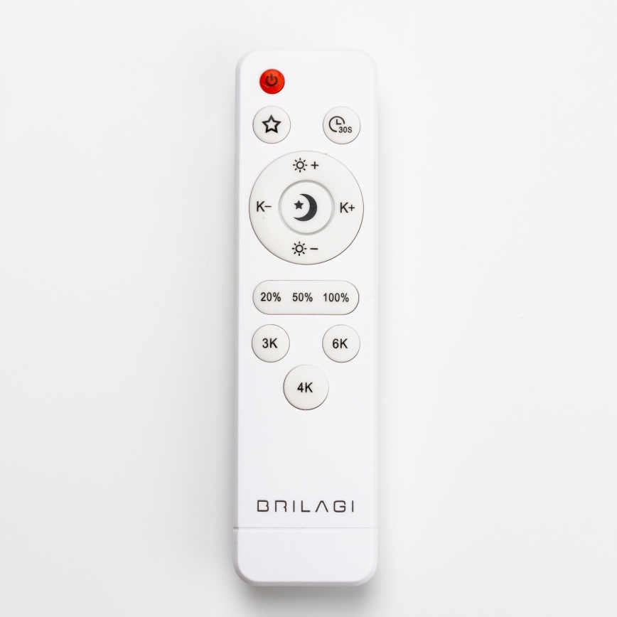 Brilagi - PINE LED Dimmable Ceiling Light LED/60W/230V, Wood, Ø 52 cm, 3000-6500K + Remote Control