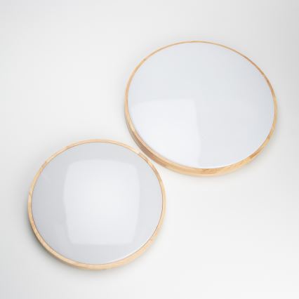 Brilagi - PINE LED Dimmable Ceiling Light LED/60W/230V, Wood, Ø 52 cm, 3000-6500K + Remote Control