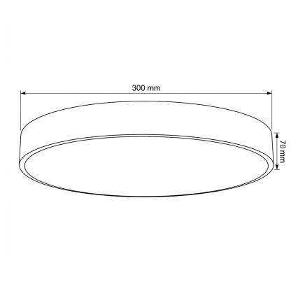 Brilagi - POOL LED Dimmable Ceiling Light LED/36W/230V 3000-6000K Ø 30 cm Beige + Remote Control