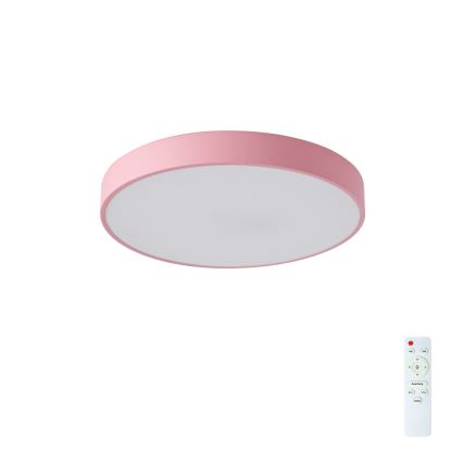 Brilagi - Dimmable LED ceiling light POOL LED/48W/230V 3000-6000K Ø 40 cm pink + remote control