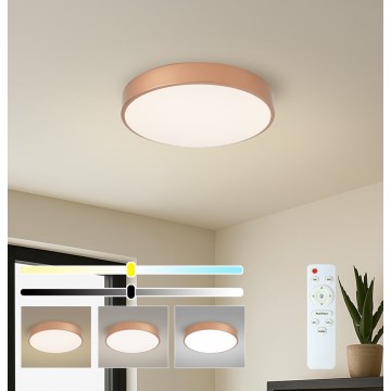 BRILAGI - Dimmable LED Ceiling Light POOL LED/48W/230V 3000-6000K Ø 40 cm bronze + remote control