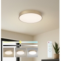 BRILAGI - Dimmable LED Ceiling Light POOL LED/48W/230V 3000-6000K Ø 40 cm Gold + Remote Control
