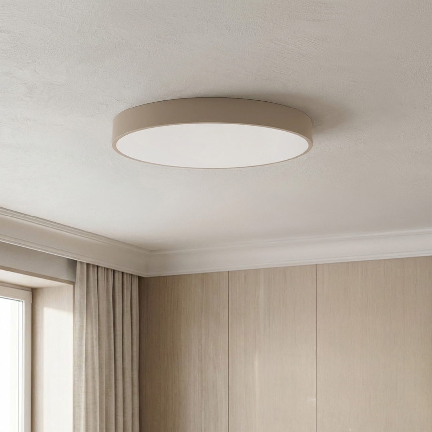 Brilagi - POOL Dimmable LED Ceiling Light, 50W/230V, 3000-6000K, Ø 40 cm, Beige + Remote Control