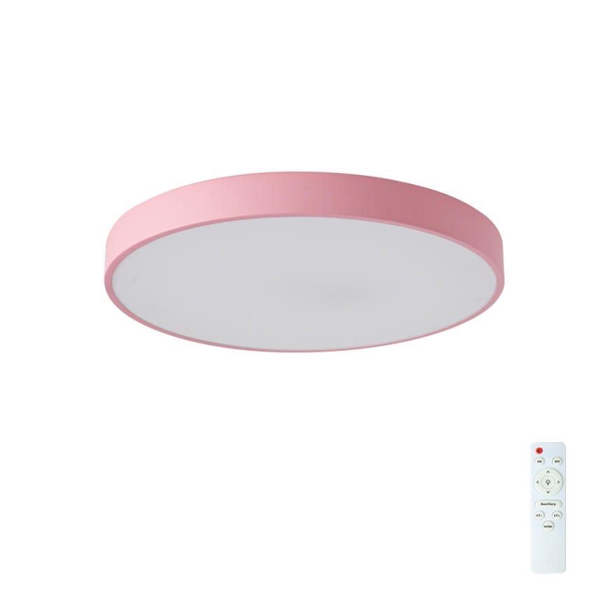 Brilagi - POOL dimmable LED ceiling light 60W/230V, 3000–6000 K (tunable white), Ø 50 cm, pink + remote control