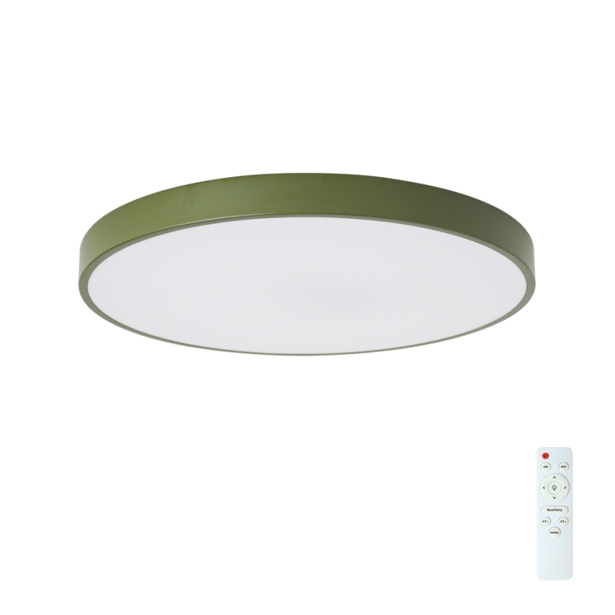 Brilagi - POOL LED Dimmable Ceiling Light 60W/230V 3000-6000K Ø 60 cm Green + Remote Control