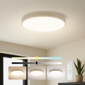Brilagi - Dimmable LED ceiling light POOL LED/60W/230V 3000-6000K Ø 50 cm beige + remote control