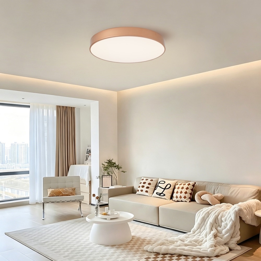 BRILAGI - LED Dimmable Ceiling Light POOL LED/60W/230V 3000-6000K Ø 60 cm copper + remote control