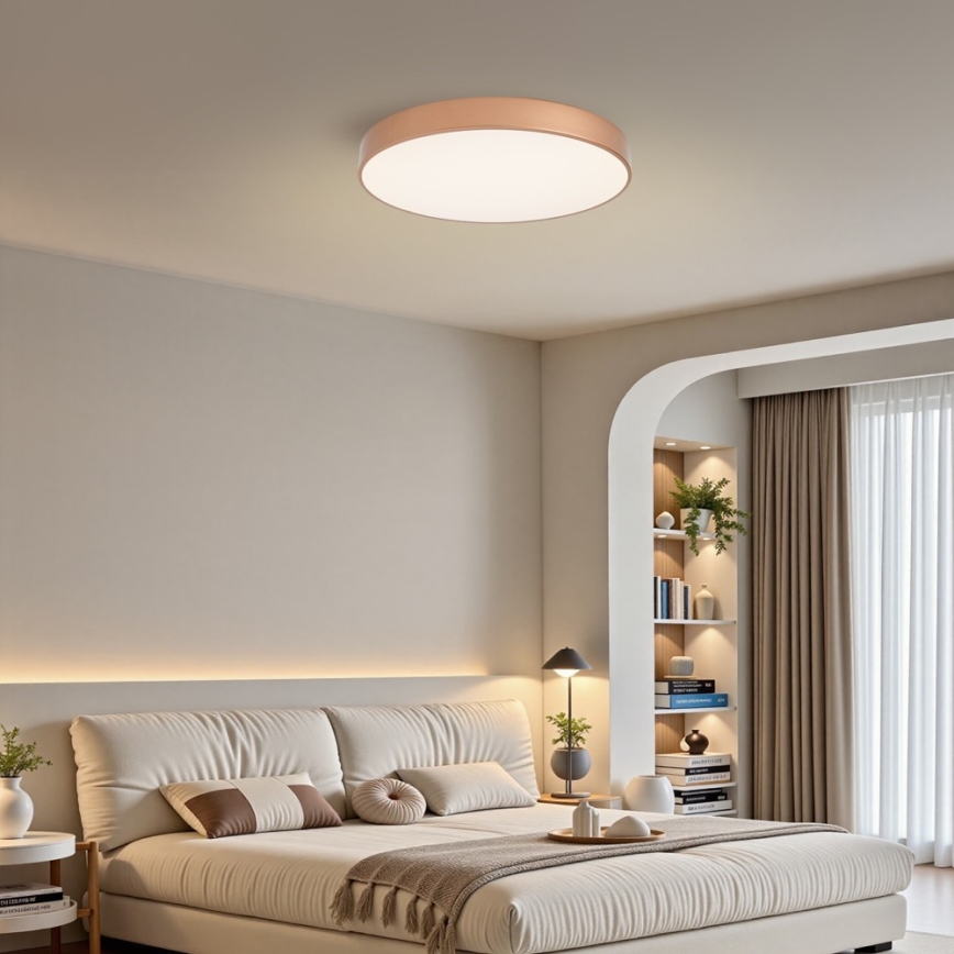 BRILAGI - LED Dimmable Ceiling Light POOL LED/60W/230V 3000-6000K Ø 60 cm copper + remote control