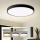 Brilagi - Dimmable LED Ceiling Light POOL SMART LED/100W/230V 3000-6000K Ø 80 cm Wi-Fi Tuya Black + Remote Control