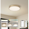 BRILAGI - Dimmable LED Ceiling Light POOL SMART LED/48W/230V 3000-6000K Ø 40 cm Wi‑Fi Tuya gold + remote control