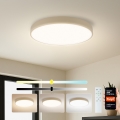 Brilagi - Dimmable LED ceiling light POOL SMART LED/60W/230V 3000-6000K diam. 50 cm Wi-Fi Tuya beige + remote control