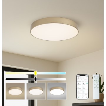 BRILAGI - Dimmable LED ceiling light POOL SMART LED/60W/230V 3000-6000K Ø 50 cm Tuya Wi-Fi Gold + Remote Control