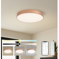 BRILAGI - Dimmable LED ceiling light POOL SMART LED/60W/230V 3000-6000K Ø 50 cm Wi-Fi Tuya copper + remote control