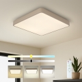 BRILAGI - Dimmable LED Ceiling Light POOL SQUARE LED/48W/230V 3000-6000K 50x50 cm beige + remote control