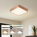 BRILAGI - Dimmable LED ceiling light POOL SQUARE LED/48W/230V 3000-6000K 50x50 cm bronze + remote control