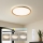 Brilagi - Dimmable LED Ceiling Light RIVO LED/72W/230V 3000-6000K wood finish Ø 50 cm + remote control