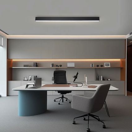 Brilagi - LED Dimmable Ceiling Light SLEEKLINE SMART LED/40W/230V 3000-6000K Wi-Fi Tuya Black + Remote Control