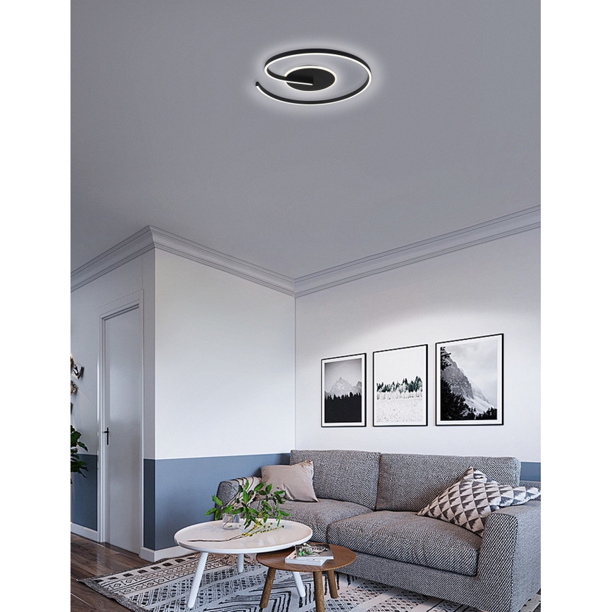 Brilagi - Dimmable SPIRAL LED Ceiling Light LED/56W/230V Ø 50 cm 3000/4000/6000K + Remote control