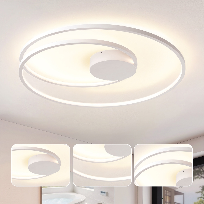 Brilagi - TWISTER Dimmable LED Ceiling Light LED/105W/230V 3000-6000K Ø 100 cm White + Remote Control