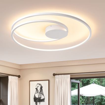 Brilagi - TWISTER Dimmable LED Ceiling Light LED/105W/230V 3000-6000K Ø 100 cm White + Remote Control