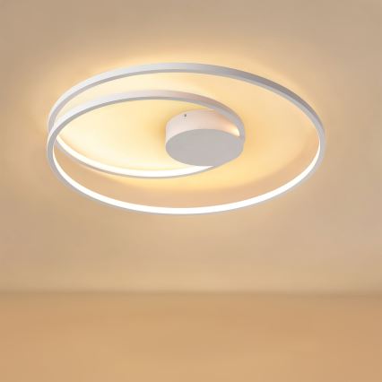 Brilagi - LED Dimmable Ceiling Light TWISTER LED/75W/230V 3000-6000K Ø 70 cm White + Remote Control