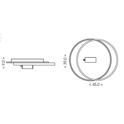 Brilagi - LED Dimmable ceiling light UNITY LED/48W/230V + 1xGU10/3W 3000-6000K 39x45 cm white/black + remote control