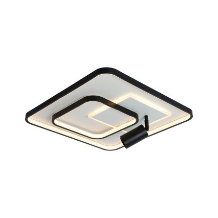 Brilagi - UNITY LED dimmable ceiling light LED/75W/230V + 1xGU10/3W 3000-6000K 50x50 cm white/black + remote control