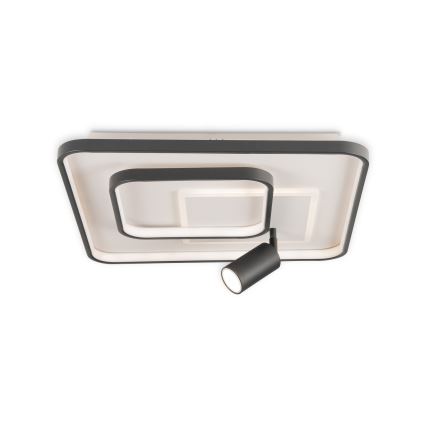 BRILAGI - UNITY LED dimmable ceiling light LED/75W/230V + 1xGU10/3W 3000-6000K 50x50 cm white/black + remote control