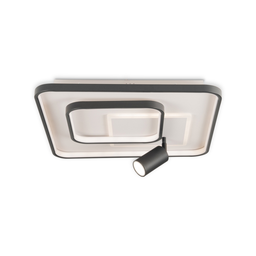 BRILAGI - UNITY LED dimmable ceiling light LED/75W/230V + 1xGU10/3W 3000-6000K 50x50 cm white/black + remote control