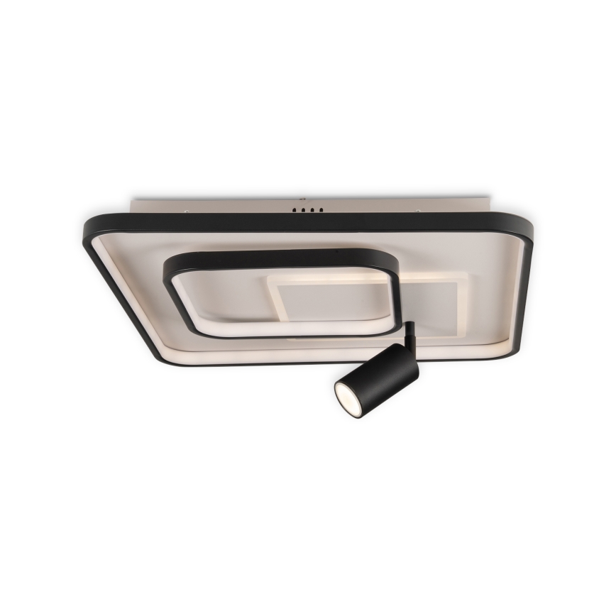 BRILAGI - UNITY LED dimmable ceiling light LED/75W/230V + 1xGU10/3W 3000-6000K 50x50 cm white/black + remote control