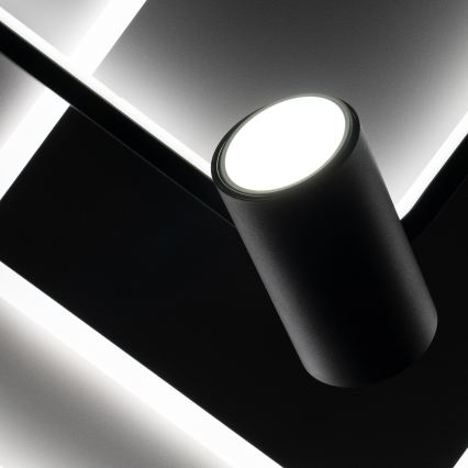 BRILAGI - UNITY LED dimmable ceiling light LED/75W/230V + 1xGU10/3W 3000-6000K 50x50 cm white/black + remote control