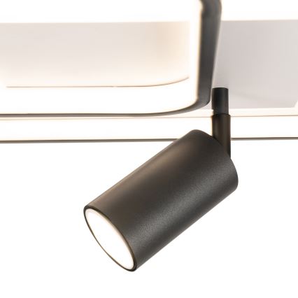 BRILAGI - UNITY LED dimmable ceiling light LED/75W/230V + 1xGU10/3W 3000-6000K 50x50 cm white/black + remote control