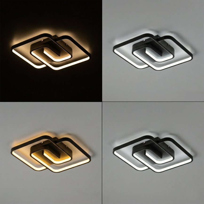 Brilagi - Dimmable LED ceiling light VELO LED/64W/230V 3000-6500K 48x48 cm + remote control