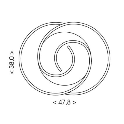 Brilagi - VELO Dimmable LED Ceiling Light LED/70W/230V 3000-6500K 38x47,8 cm + remote control