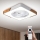 Brilagi - Dimmable LED Ceiling Light with Fan LED/30W/230V 3000-6500K White/Oak + Remote Control