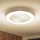 Brilagi - Dimmable LED Ceiling Light with Fan LED/30W/230V 3000-6500K Ø 50 cm White + Remote Control