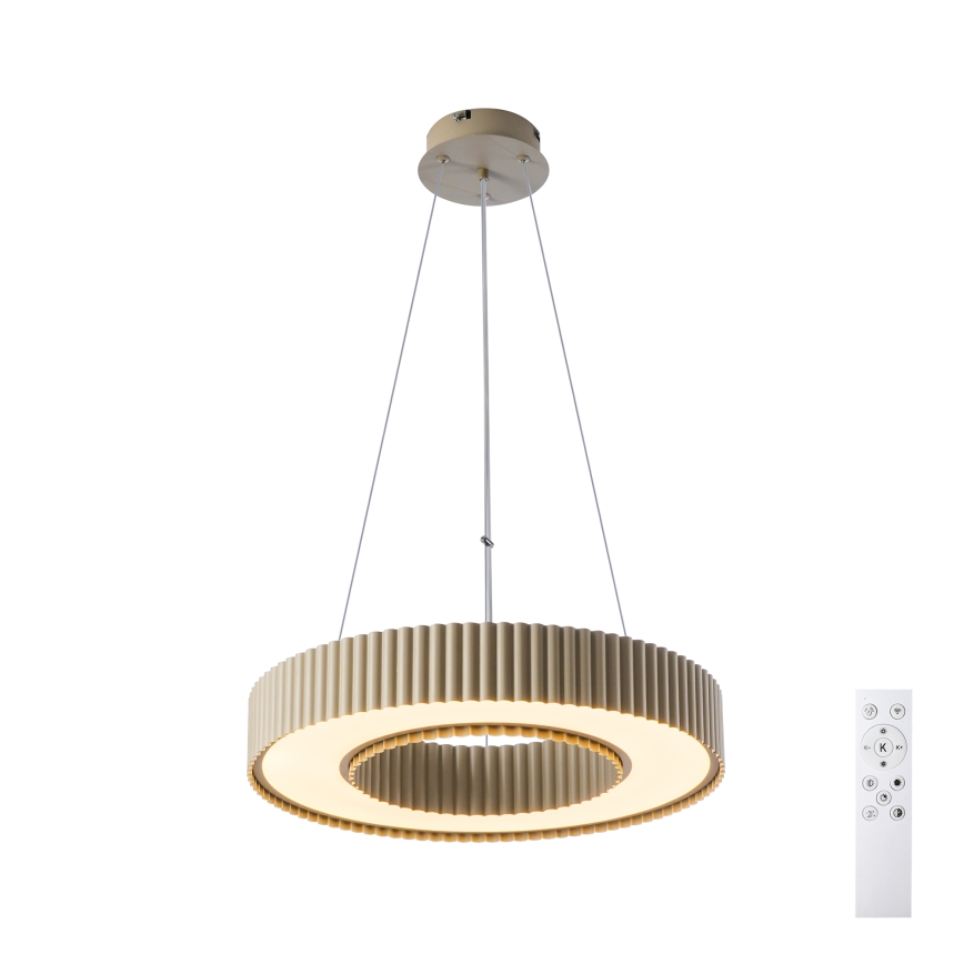 Brilagi - LED Dimmable Pendant Light on Cable LUMIX LED/48W/230V 3000-6000K beige Ø 50 cm + Remote Control