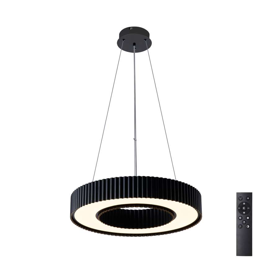 Brilagi - LUMIX Dimmable LED Cable Pendant Light, 48W/230V, 3000-6000K, Black, Ø 50 cm + Remote Control