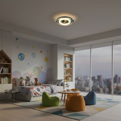 Brilagi - LED Dimmable Children's Ceiling Light ASTRO LED/68W/230V 3000-6000K + Remote Control