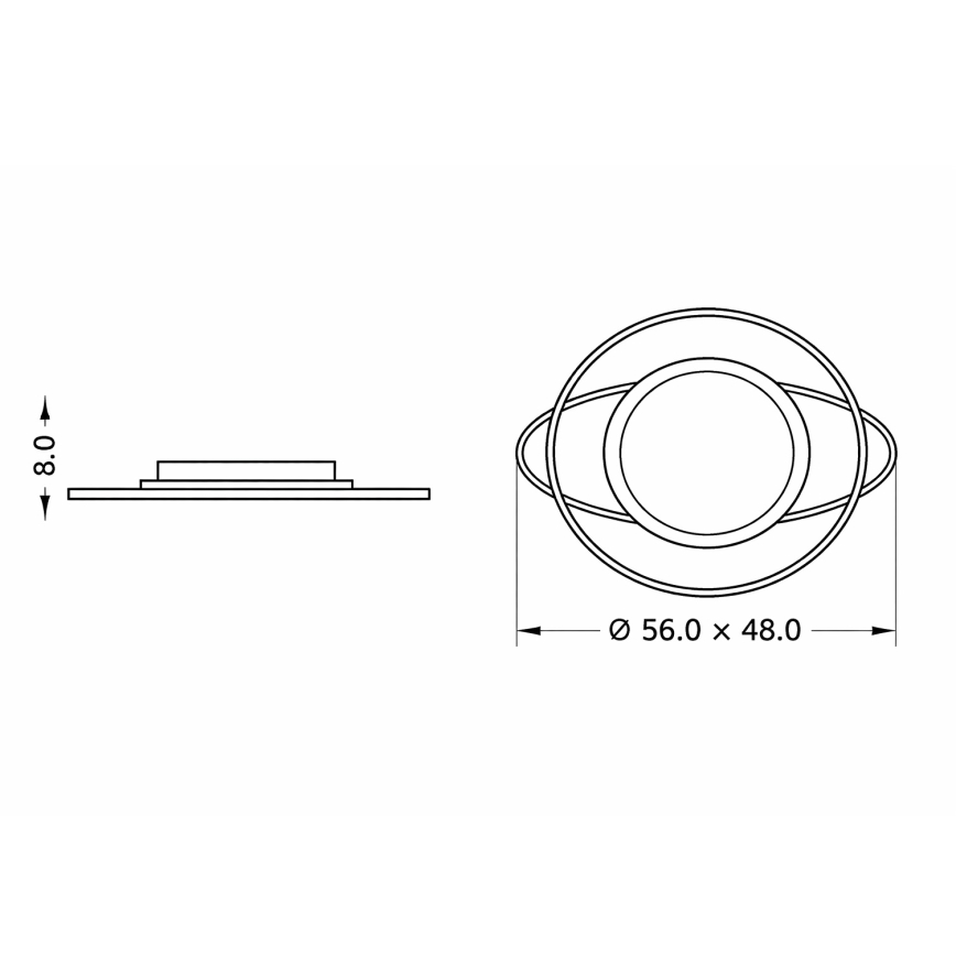 Brilagi - LED Dimmable Children's Ceiling Light ASTRO LED/68W/230V 3000-6000K + Remote Control